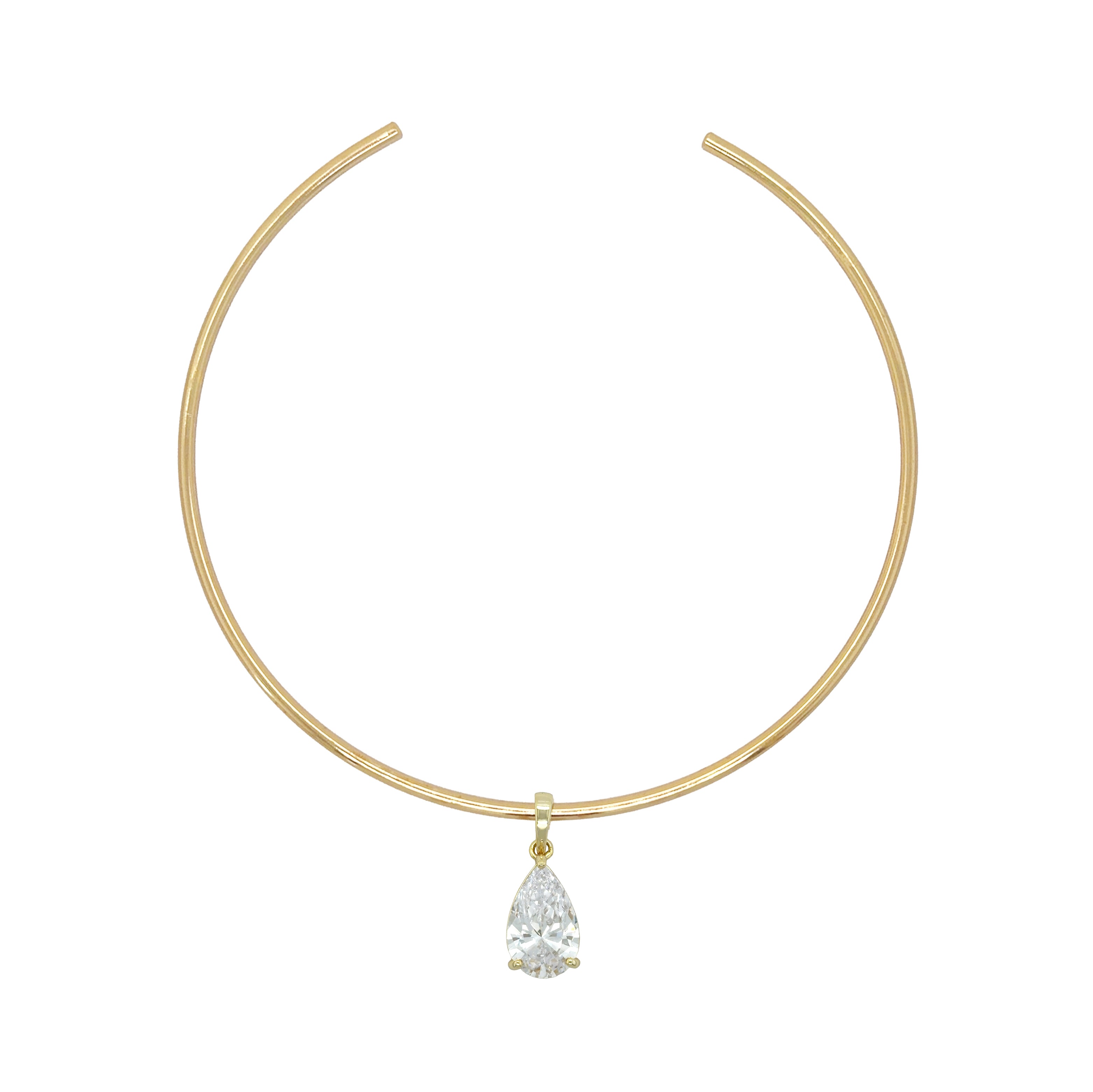 Pear Drop Choker Necklace View 1