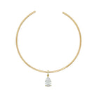 Crystal Pear Drop Choker Necklace

Yellow Gold Plated
Cubic Zirconia
Removable Charm: 1.05" Long X 0.40" Wide