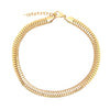 Chain Link Necklace Yellow Gold Plated 16-18" Adjustable Length