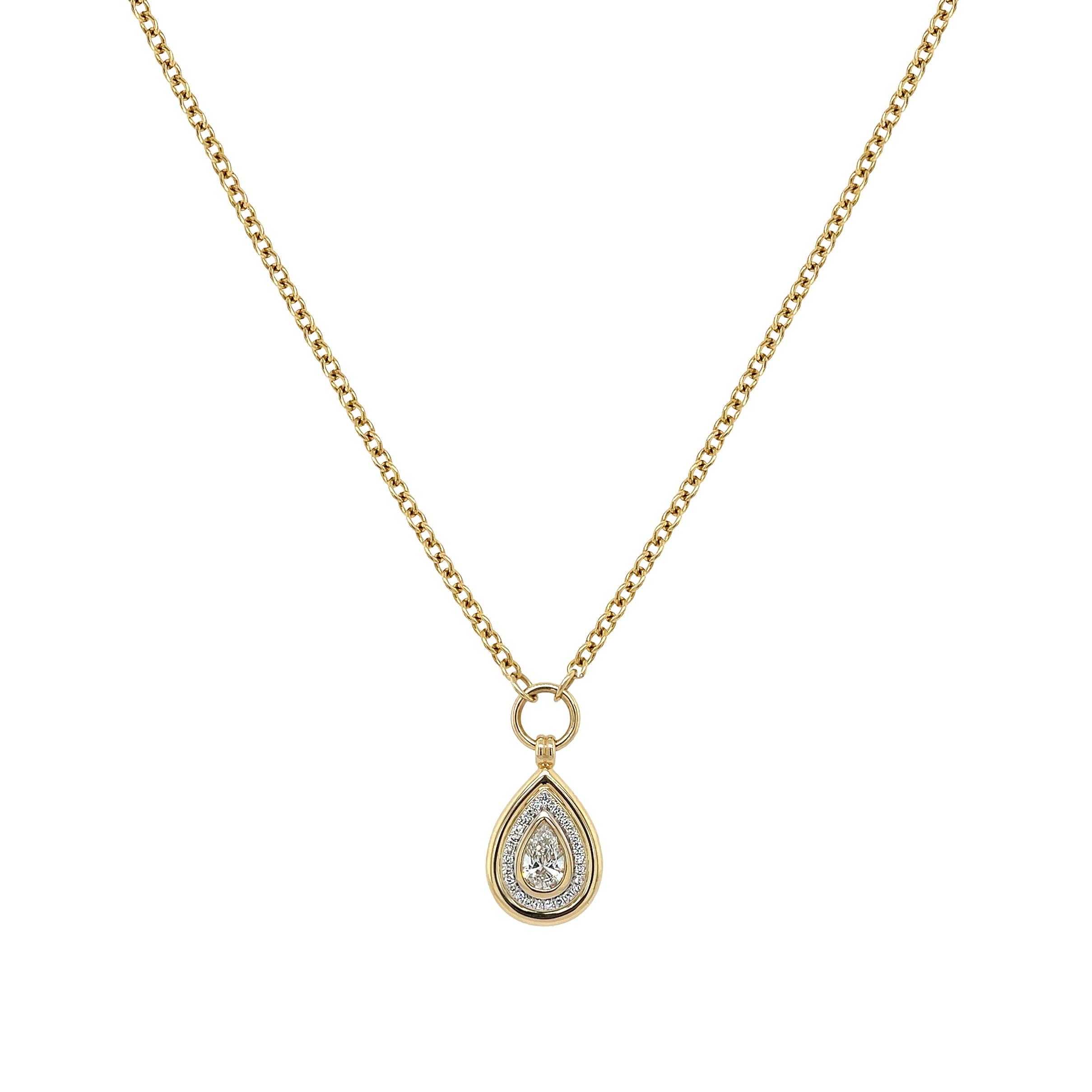 Diamond Teardrop Necklace