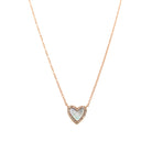 Mother of Pearl Center &amp; Pave Diamond Outline Heart Chain Necklace

14K Yellow Gold
0.13 Pearl Carat Weight
0.06 Diamond Carat Weight
Heart: 0.25" Long X 0.31" Wide
17.5" Long