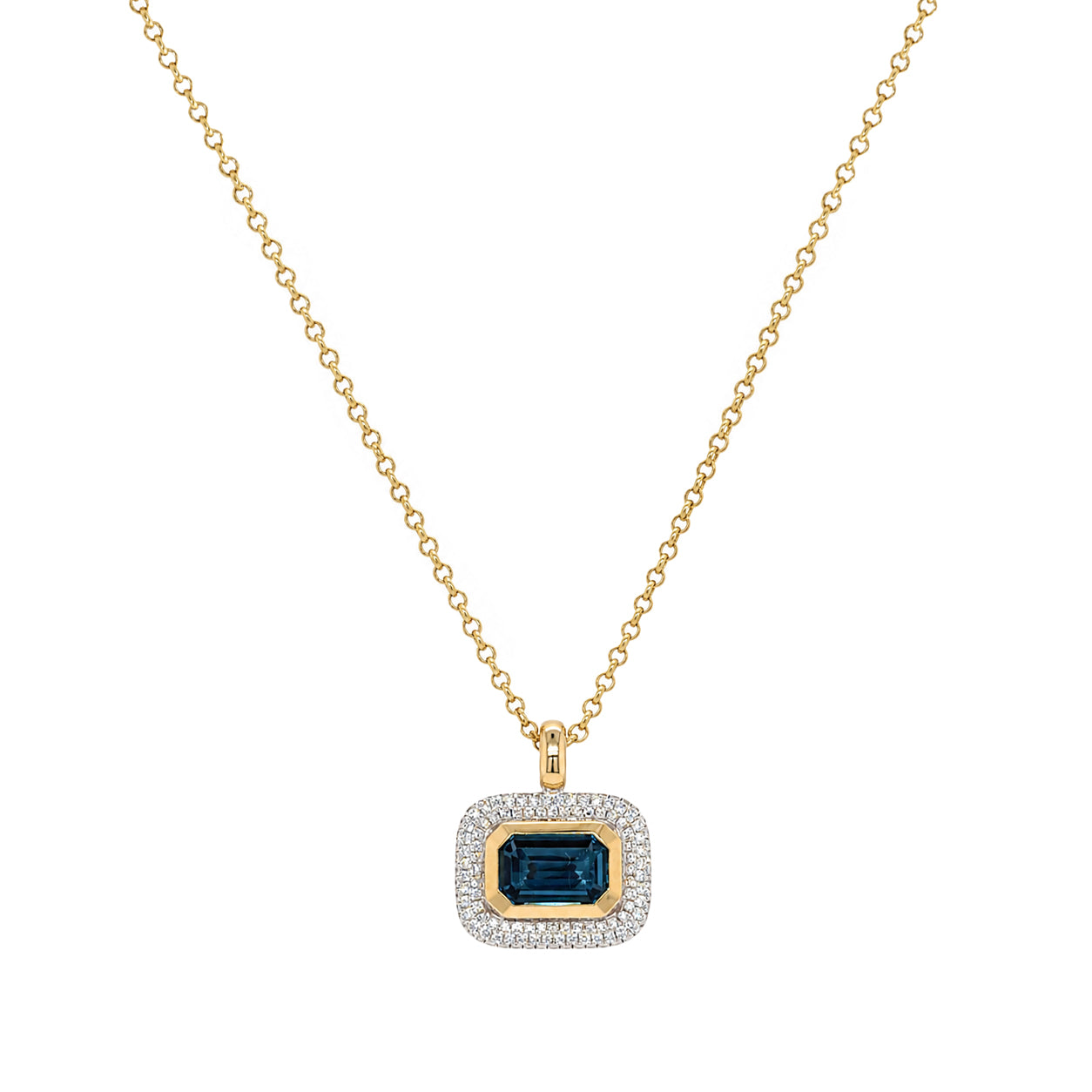 London Blue Topaz Necklace View 1