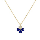 Diamond &amp; Lapis Clover Pendant Necklace

14K Yellow Gold
0.13 Diamond Carat Weight
2.12 Lapis Carat Weight

1.08" Long X 0.79" Wide
16-18" Adjustable Length