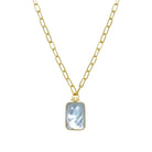 Mother Of Pearl &amp; Grey Reversible Link Necklace

This versatile necklace features a reversible design, allowing for multiple looks in one piece. The link style adds a touch of sophistication to any outfit.

Yellow Gold Plated
Pendant: 1.69" Long X 0.88" Wide
30" Length