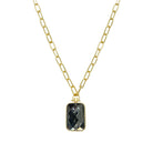 Mother Of Pearl &amp; Grey Reversible Link Necklace

This versatile necklace features a reversible design, allowing for multiple looks in one piece. The link style adds a touch of sophistication to any outfit.

Yellow Gold Plated
Pendant: 1.69" Long X 0.88" Wide
30" Length
