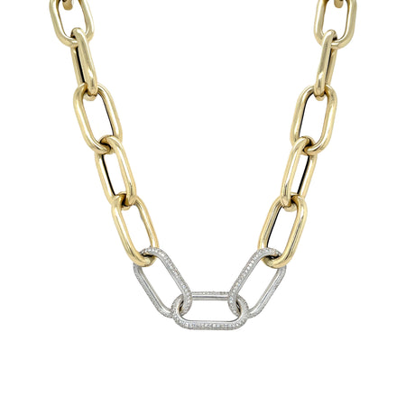 SALE Diamond Link Necklace