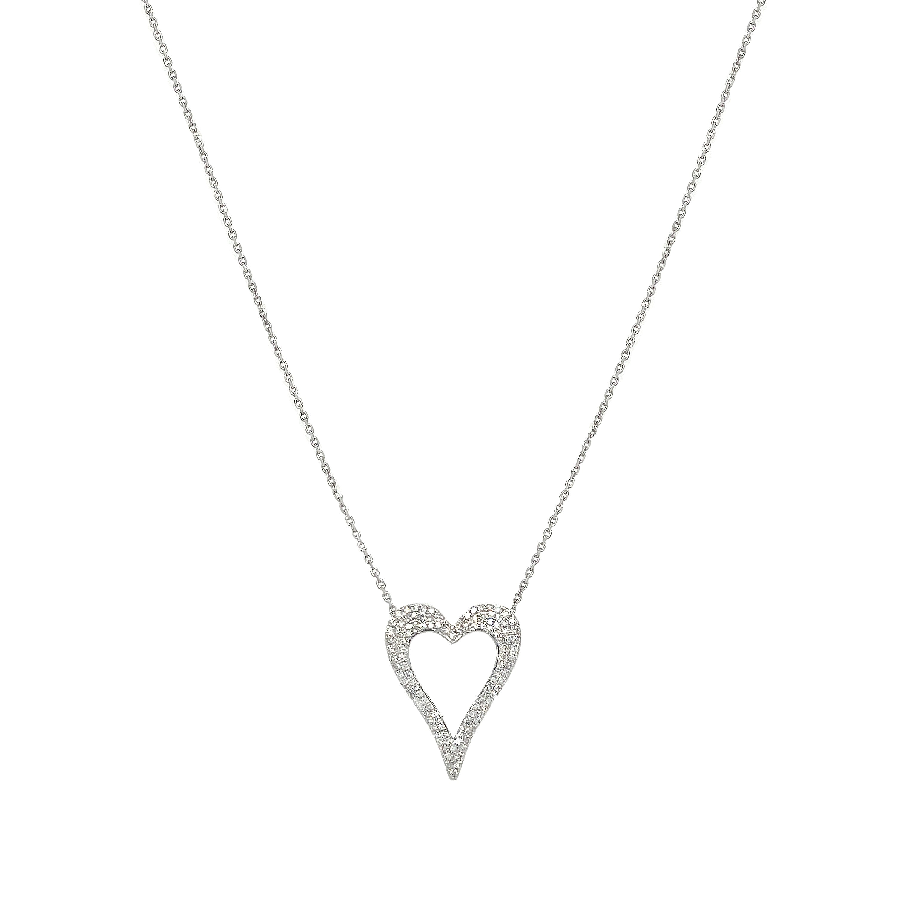 Large Diamond Heart Necklace – Jennifer Miller Jewelry