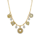 Yellow Gold Multi Charm Ball Chain Necklace

Yellow Gold Plated
Charms: Approx. 0.55" Diameter
Bezel: 0.25" Diameter