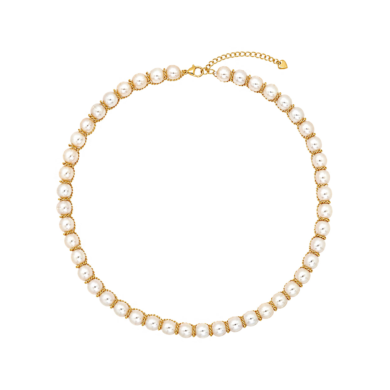 Pearl Curb Chain Necklace