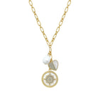 Pearl Cluster Charm Link Necklace

Yellow Gold Plated
Pearl: 0.51" Long X 0.43" Wide
Heart: 0.58" Wide
Disc: 0.97" Wide
18-21" Adjustable Length

While supplies last. All Deals Of The Day sales are FINAL SALE.
