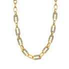 CZ Mixed Link Chain Necklace

Yellow Gold Plated
CZ Links: 0.67" Long X 0.34" Wide
Oval Links: 0.43" Long X 0.28" Wide
15-17" Adjustable Length