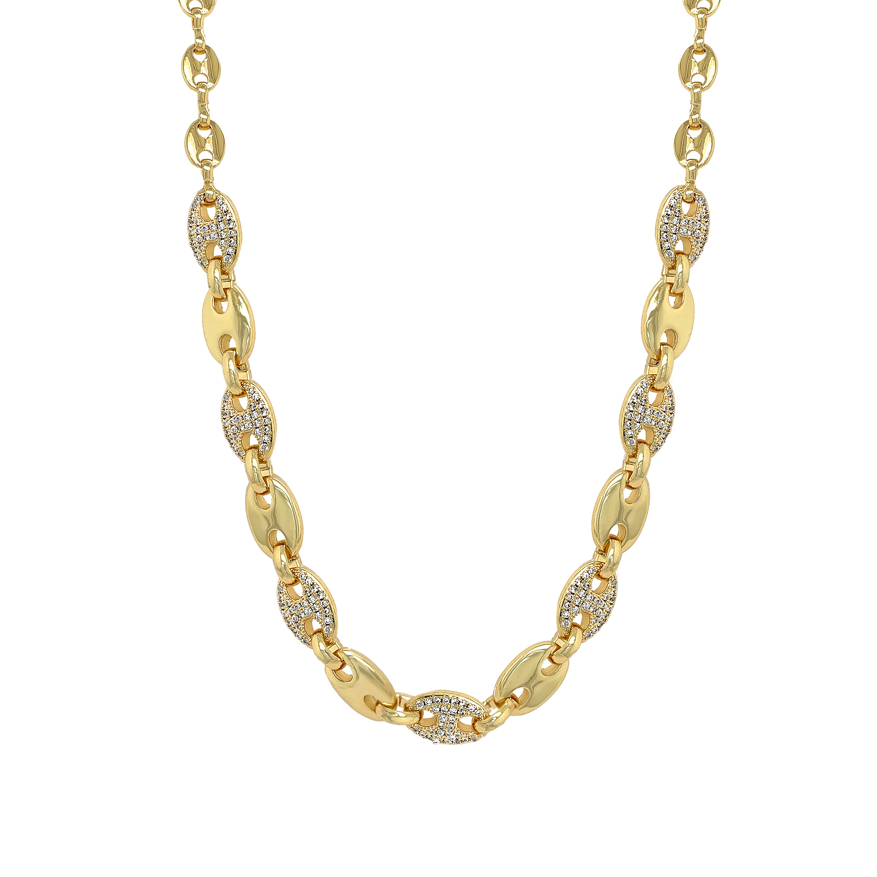 Mixed Link Mariner Necklace