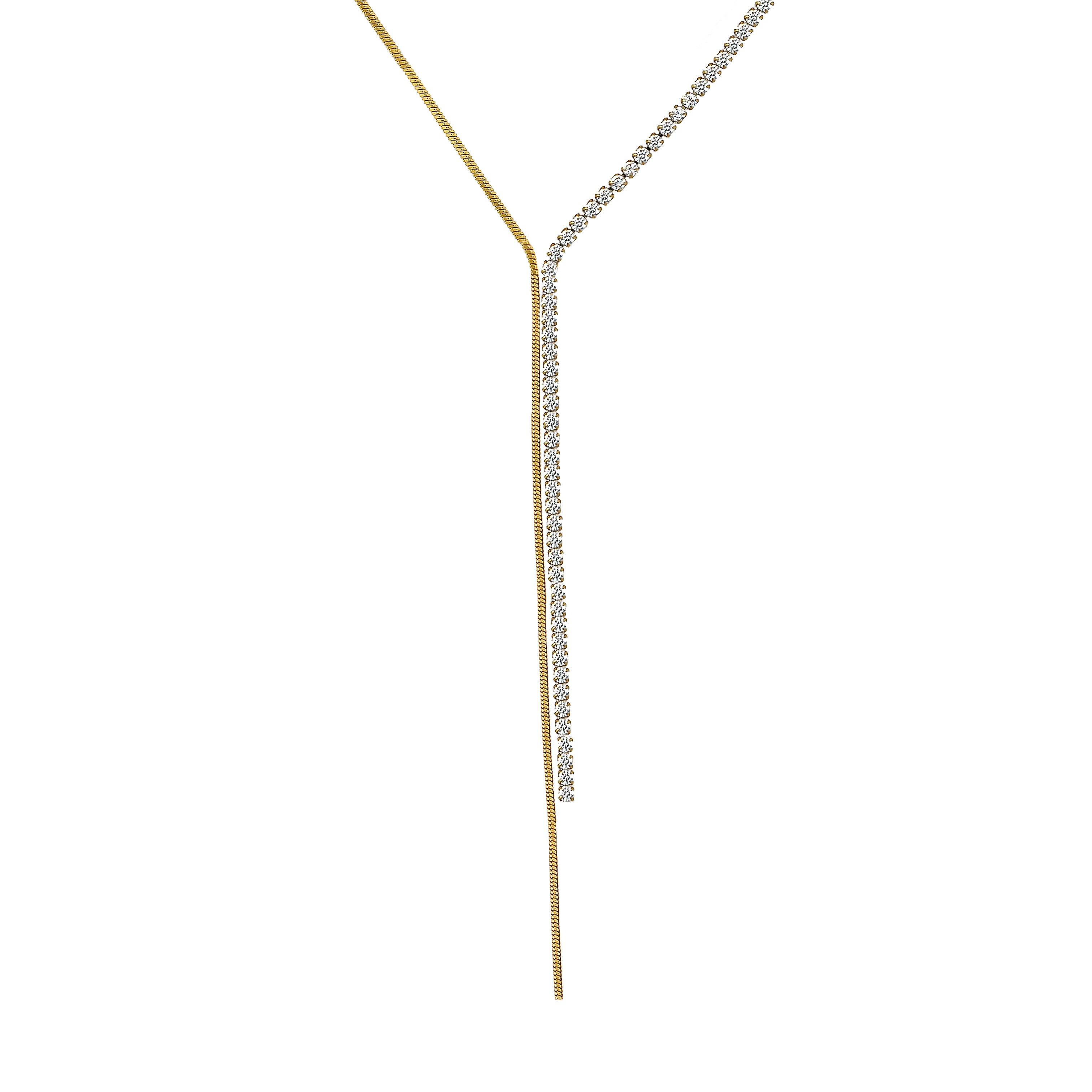 CZ Herringbone Lariat Necklace

Yellow Gold Plated
Lariat Drop: 4" Long
15-17" Adjustable Length

While supplies last. All Deals Of The Day sales are FINAL SALE.