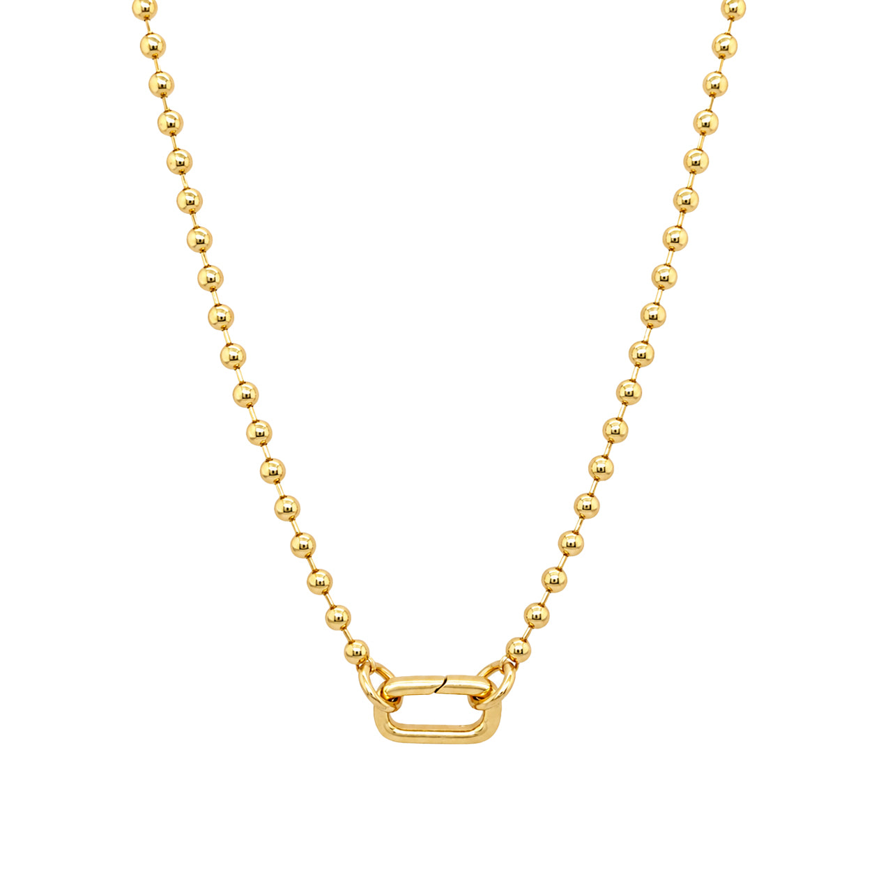 Ball Chain Clip Necklace