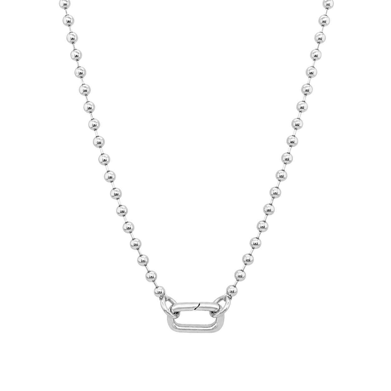 Ball Chain Clip Necklace