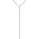 Tennis Lariat Necklace

Classic tennis lariat with a delicate sparkle, finished in white gold plating. The adjustable bolo tie lets you customize the length for an effortless, elegant look. Wear it solo for a sleek statement or layer it with your favorite chains.

White Gold Plated

Cubic Zirconia
13.75'' Drop
12.5"- 15.5" Adjustable Bolo Tie&nbsp;