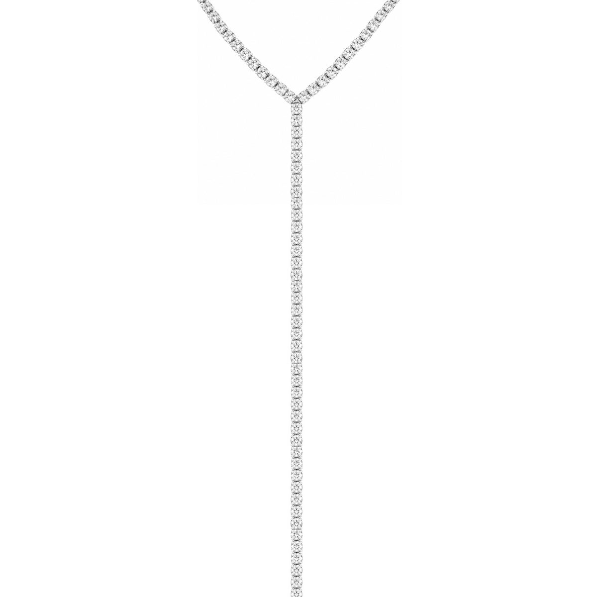 Tennis Lariat Necklace

Classic tennis lariat with a delicate sparkle, finished in white gold plating. The adjustable bolo tie lets you customize the length for an effortless, elegant look. Wear it solo for a sleek statement or layer it with your favorite chains.

White Gold Plated

Cubic Zirconia
13.75'' Drop
12.5"- 15.5" Adjustable Bolo Tie&nbsp;