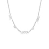 Gold Personalized Name Necklace   14K Yellow or White Gold 16-18" Long Chain: 2.5 MM; Letters: 7MM Maximum characters: 12