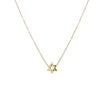 14K Gold Star of David Chain Necklace  14K Yellow Gold Star: 0.25" Diameter 16" Long
