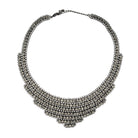 Oxidized CZ Flex Bib Choker Necklace

Oxidized Gold Plating
1.70" Wide