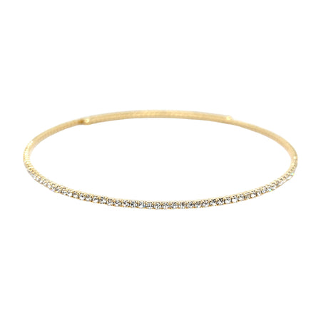 CZ Flex Choker&nbsp;Necklace

Yellow Gold Plated
0.08" Thick&nbsp;