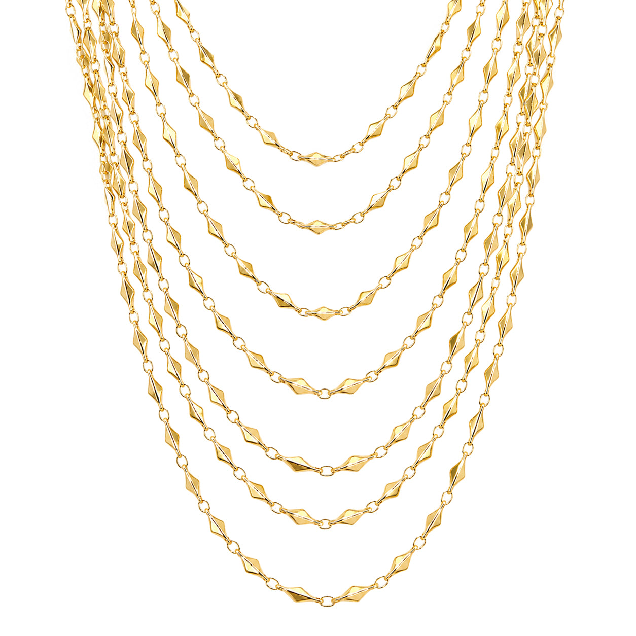 Multi Seven Strand Necklace