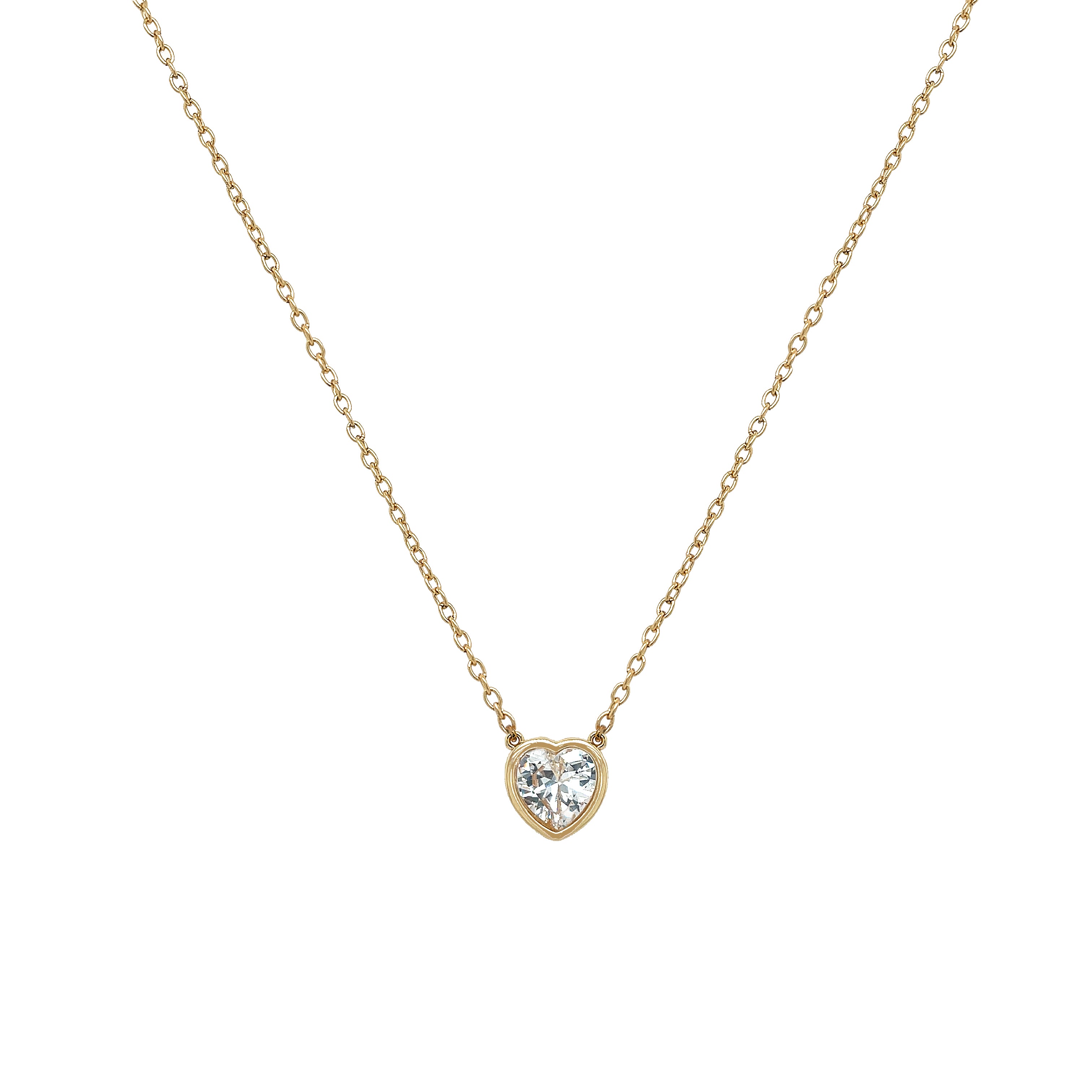 CZ Heart Solitaire Necklace

Yellow Gold Plated
Heart: 0.40" Wide
16-18" Adjustable Length

While supplies last. All Deals Of The Day sales are FINAL SALE.