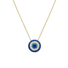 <p>Blue &amp; Clear CZ Evil Eye Chain Necklace</p> <ul> <li>Yellow Gold Plated Over Silver</li> <li>15.75-17.75" Adjustable Length<br></li> <li>Evil Eye: 0.75" Wide<br></li> </ul> <p><span style="color: #ff2a00;"><em>While supplies last. All Deals Of The Day sales are FINAL SALE.</em></span></p>