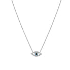 Light Blue CZ Eye Necklace

White Gold Plated Over Silver
Eye: 0.30" Long X 0.62" Wide
16-18" Adjustable Length

While supplies last. All Deals Of The Day sales are FINAL SALE.