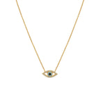 Light Blue CZ Eye Necklace

Yellow Gold Plated Over Silver
Eye: 0.30" Long X 0.62" Wide
16-18" Adjustable Length

While supplies last. All Deals Of The Day sales are FINAL SALE.