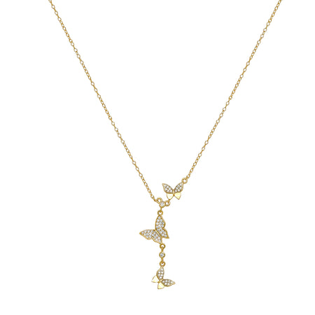 Yellow Gold Butterfly Necklace DOTD