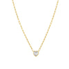 CZ Heart Chain Link Necklace  Yellow Gold Plated Over Silver 16-18" Adjustable Length Heart: 0.31" Wide    While supplies last. All Deals Of The Day sales are FINAL SALE.