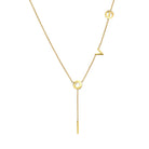 "I Love You" Lariat Necklace

Yellow Gold Plated
Letters: Approximately 0.33" Wide
Lariat Drop: 2.25" Long
17-19" Adjustable Length

While supplies last. All Deals Of The Day sales are FINAL SALE.