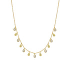 CZ Dangle Chain Necklace

Yellow Gold Plated
Dangles: 0.24" Long X 0.15" Wide
14-16" Adjustable Length