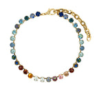 Multi-Color CZ Necklace

Yellow Gold Plated
Stones: 0.32" Wide
14-18" Adjustable Length