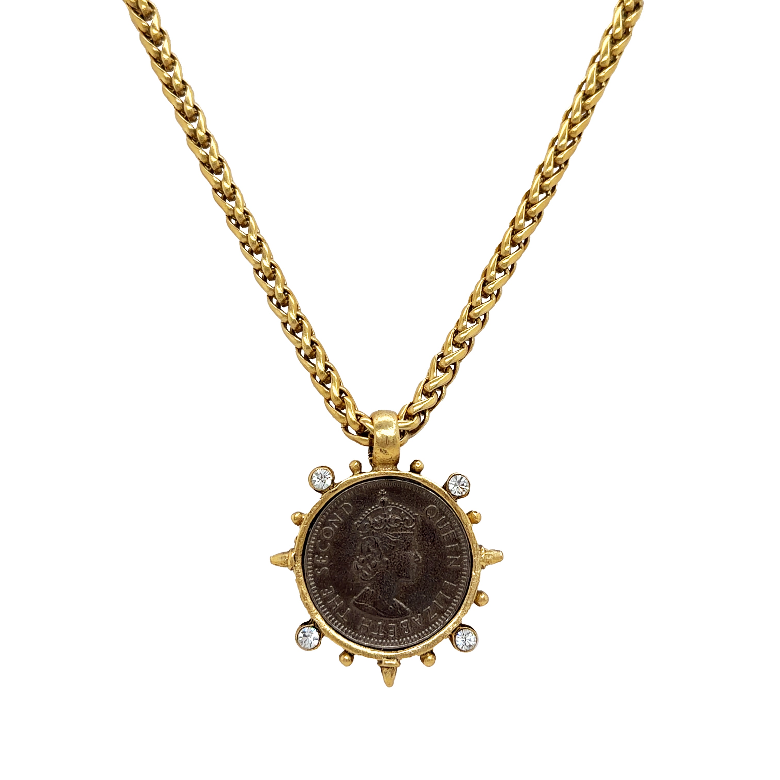 Black Coin Necklace