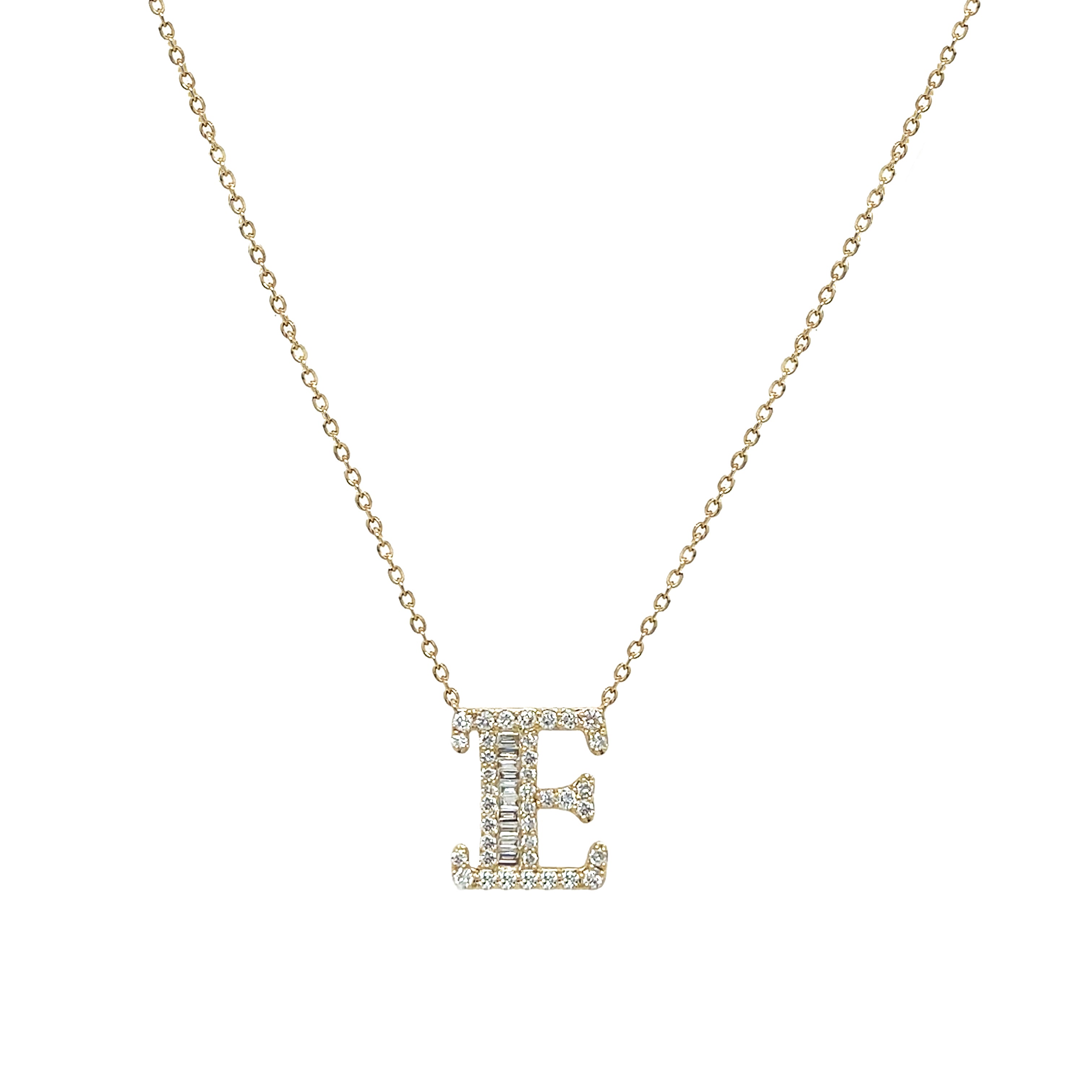 Diamond Baguette Initial Chain Necklace

14K Yellow Gold
&nbsp;Initial: 0.46" Long
0.25- 0.30 Diamond Carat Weight



Please allow up to 2-3 weeks for delivery of unavailable letters.