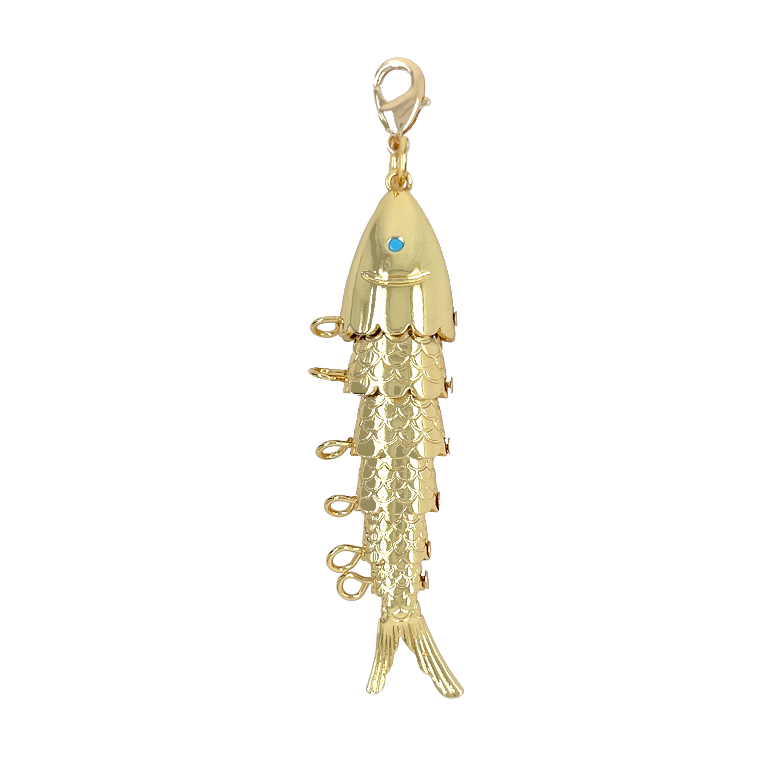 Rainbow Beaded Fish Charm Necklace

Yellow Gold Plated
Beads: 8MM
Fish Charm: 3.25" Long X 0.88" Wide

16" Long