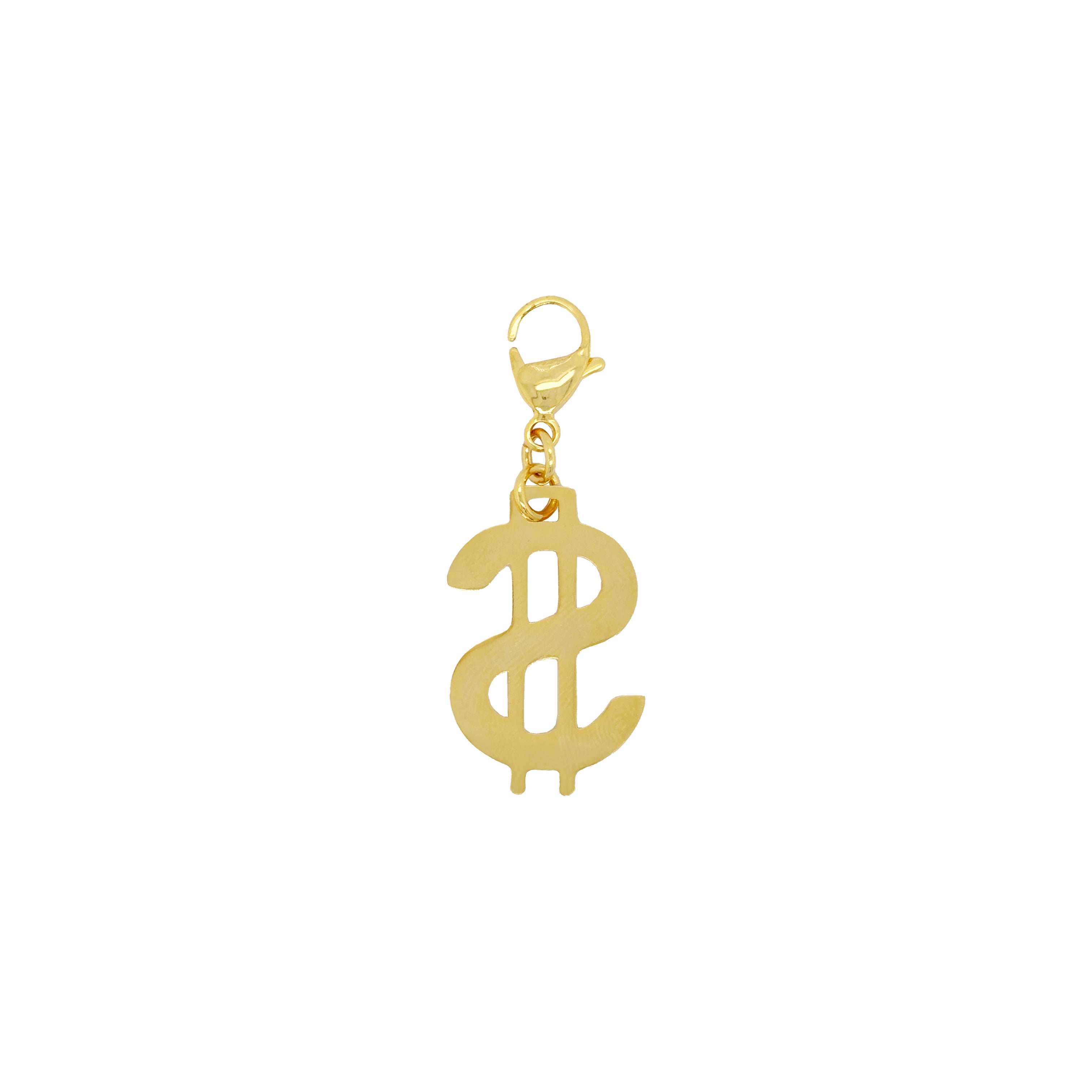 Dollar Sign Charm

Yellow Gold Plated
2.18" Long x 0.81" Wide