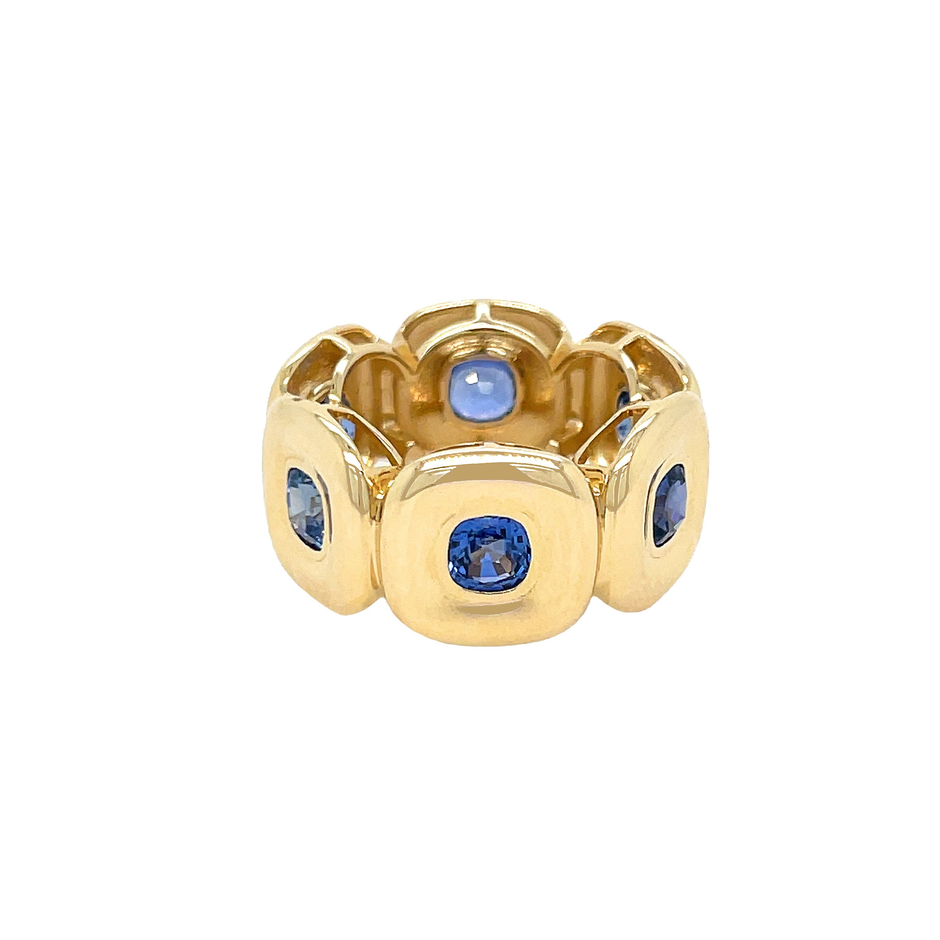 Blue Sapphire Band Ring

14K Yellow Gold
4.77 Blue Sapphire Carat Weight
0.49" Wide