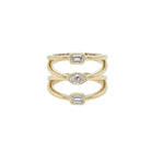 Diamond Three Stone Three Band Ring

14K Yellow Gold
0.51 Diamond Carat Weight
0.65" Long&nbsp;