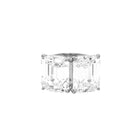 <p>2 Stone CZ Ring</p> <ul> <li>White Gold Plated Over Silver</li> <li>0.50" Long X 0.78" Wide</li> </ul>