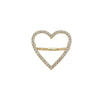 Diamond Outline Heart Ring  14K Yellow Gold 0.36 Diamond Carat Weight 0.78" Long X 0.80" Wide