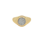 Pave Diamond Circle Ring

This stunning gold ring is finished with a round pavé center for the perfect touch of sparkle. Sophisticated, versatile, and made to elevate any look.

14K Yellow Gold
0.13 Diamond Carat Weight
0.46" Wide