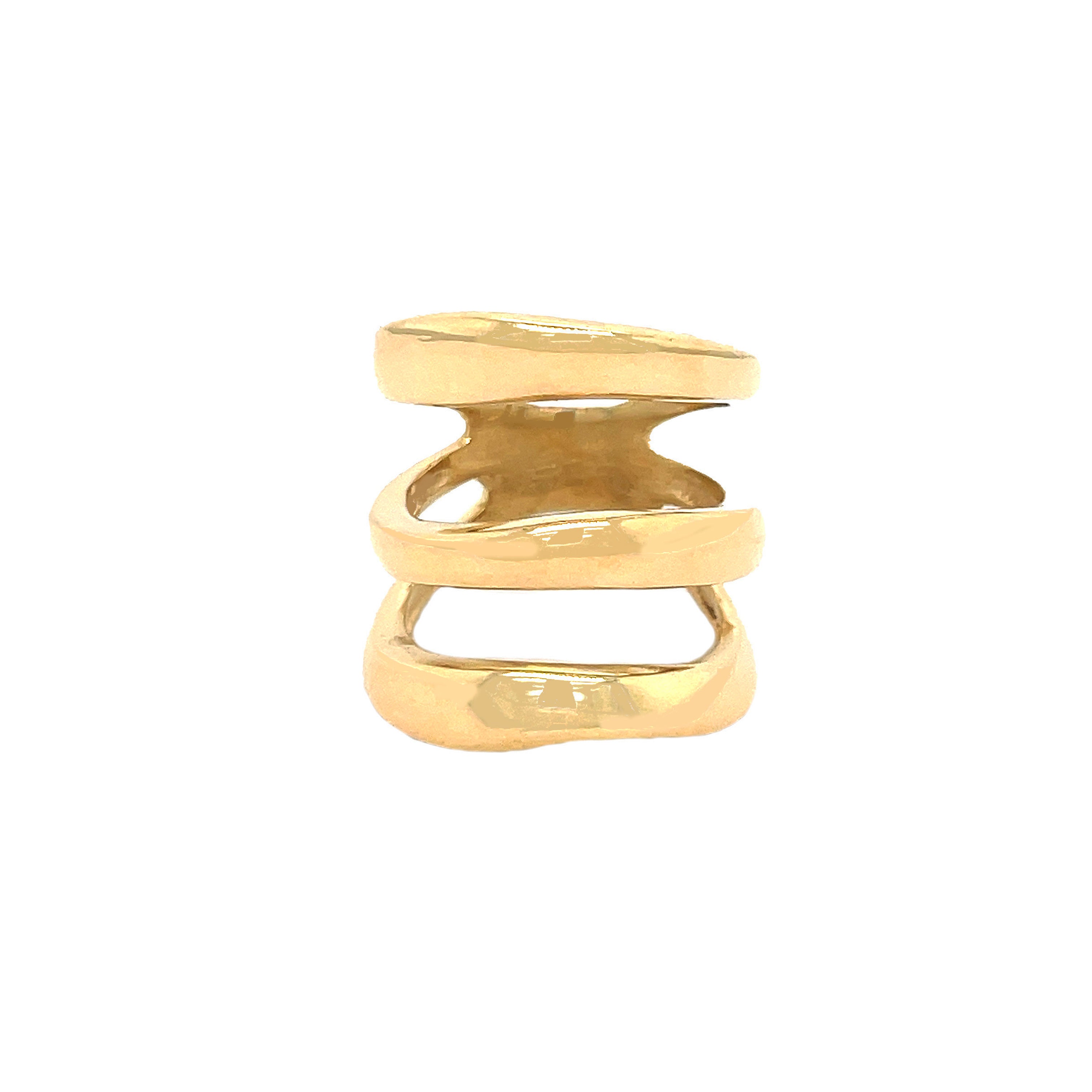 3 Curved Band Ring


Yellow Gold Plated
0.95" Long