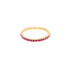 Ruby Curved Band Ring  14 Yellow Gold 0.26 Ruby Carat Weight    For additional sizes, please contact our boutiques.