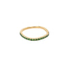 Tsavorite Curved Band Ring  14 Yellow Gold 0.230 Tsavorite Carat Weight    For additional sizes, please contact our boutiques.