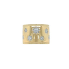 Diamond Starburst Wide Band Ring

Elevate your elegance with this Diamond Starburst Ring, featuring a wide band that beautifully showcases a radiant starburst diamond design. Crafted to capture light from every angle, this ring offers a timeless statement of sophistication and grace, perfect for those who appreciate refined luxury.

14K Yellow Gold
0.20 Diamond Carat Weight