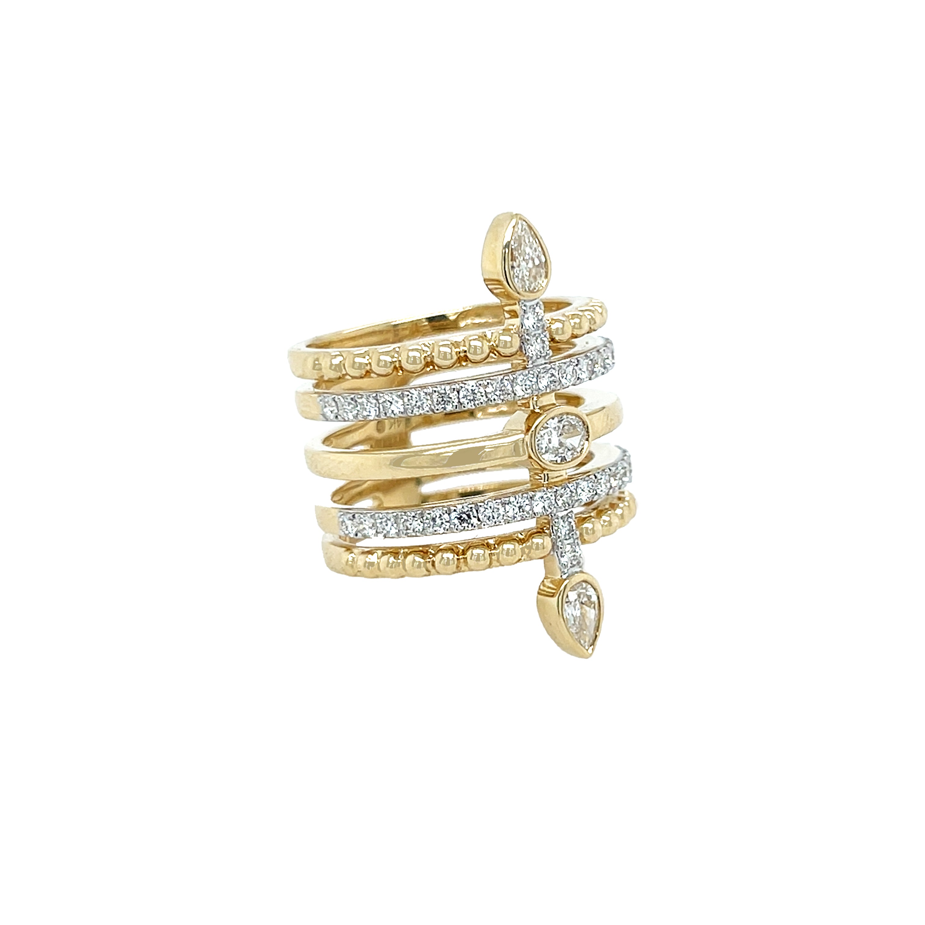 Wide Diamond Multi Row Ring

14K Yellow Gold
1.15 Diamond Carat Weight