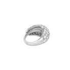 <p>CZ Dome Adjustable Ring</p> <ul> <li>White Gold Plated</li> <li>0.55" Wide</li> </ul>